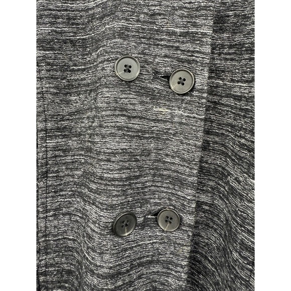 Coldwater Creek Jacket Womens Large Gray Wool Blend Lined Button Front Swing - Picture 3 of 10